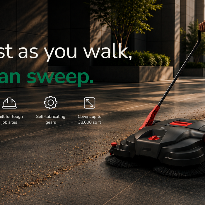 Why Construction Crews Are Replacing Push Brooms with a Walk-Behind Sweepers
