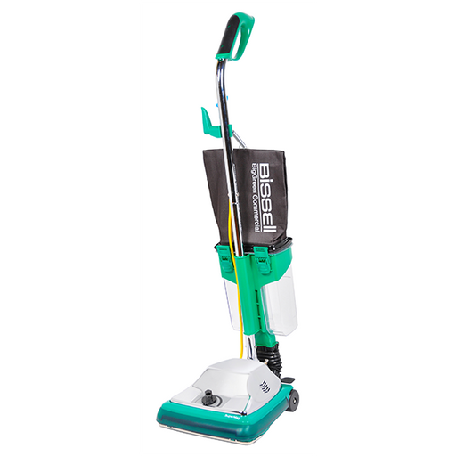 How do you adjust the height on an upright vacuum?