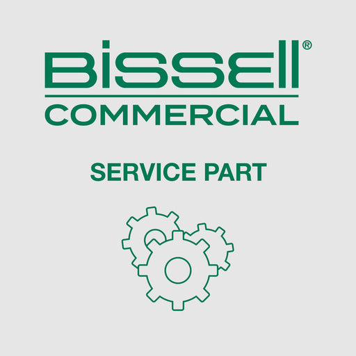 Bissell Commercial service part logo with gears on a light gray background