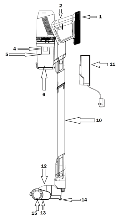 BGSV696 Battery Powered Stick Vacuum