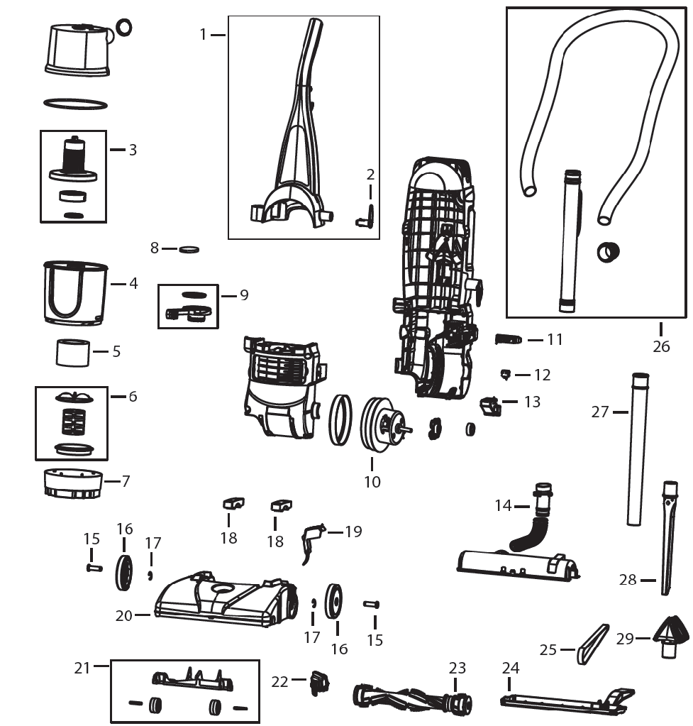 BGU1937T ProCup Upright Vacuum | Bissell BigGreen Commercial