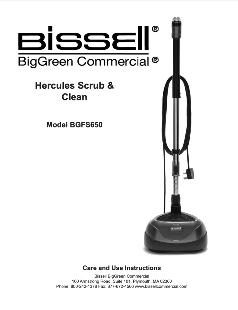 BGFS650 Hercules Scrub & Clean - Bissell BigGreen Commercial